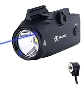 MCCC Compact Pistol Light Green Blue Laser Combo Magnetic Rechargeable for Handgun,Shotguns,Rifle...