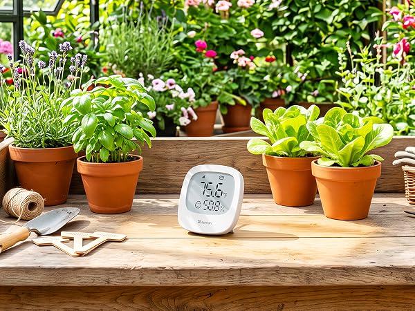 Room Thermometer Indoor Hygrometer, Digital Humidity Meter, APP Remote Alerts