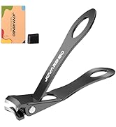 Toenail Clippers for Seniors, Angled Head Toe Nail Clippers for Thick Toenails, Wide Jaw Clippers...