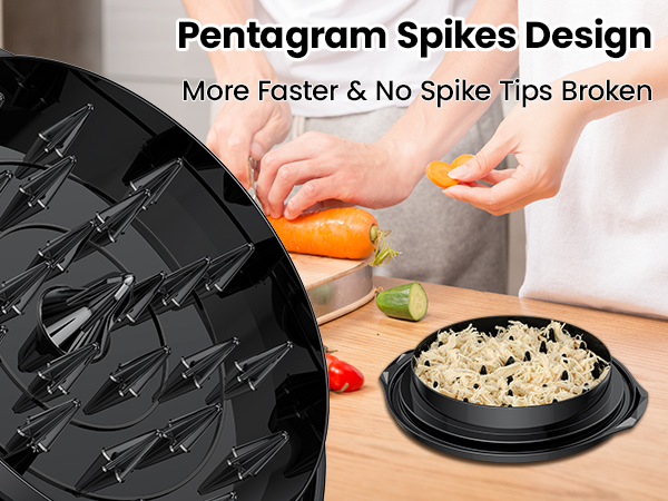 Chicken Shredder Large Chicken Breast Meat Shredder Tool Twist Brush home essentials kitchen gadgets