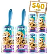 POPCHOSE Lint Rollers for Pet Hair Extra Sticky, 540 Sheet Extra Sticky Lint Rollers for Pet Hair...