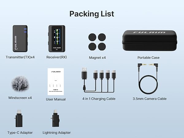 packing list