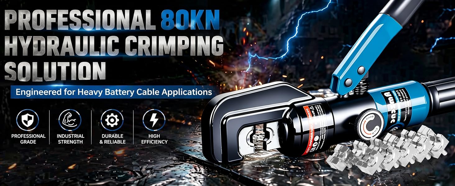 professional 80KN hydraulic crimping solution