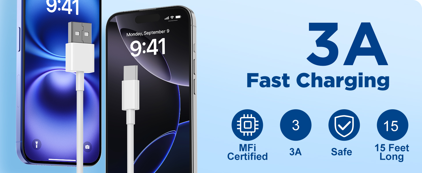 iphone 16 charger cable 5m