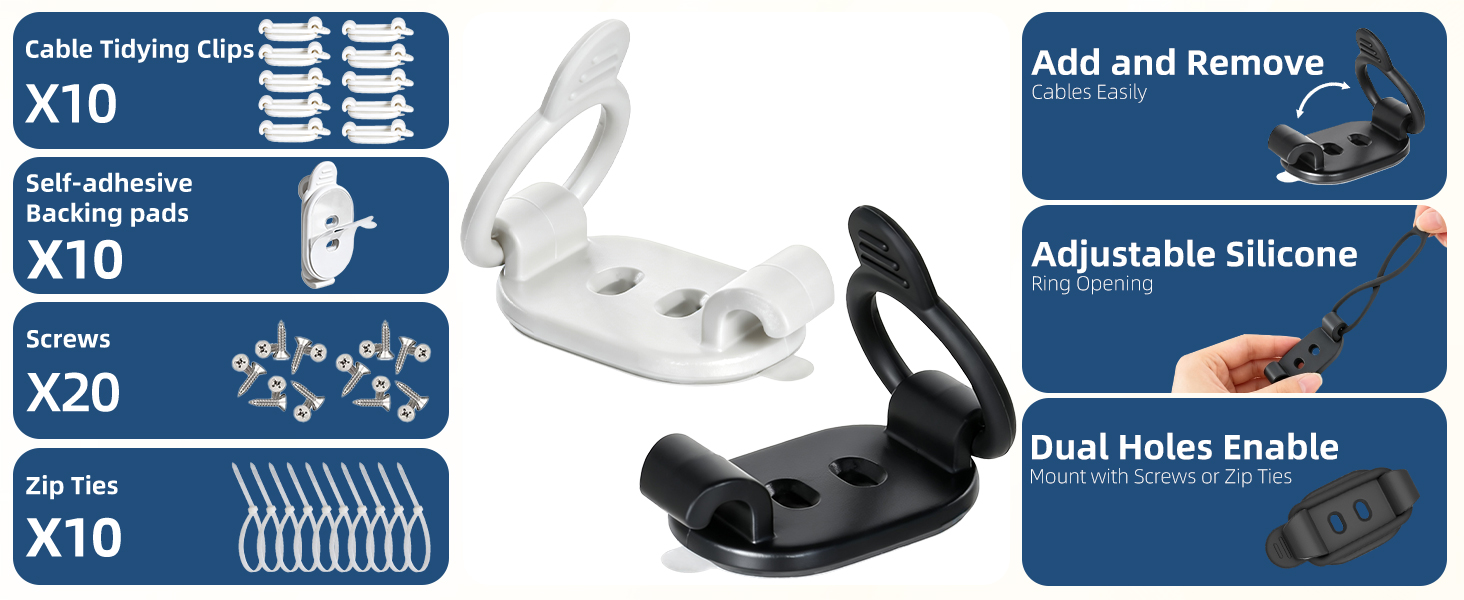 Adhesive Cable Clips