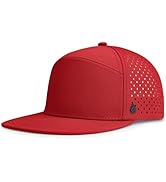 AOPREL Flat Brim Baseball Cap for Men Adjustable Water-Resistant Performance Hat with Breathable ...