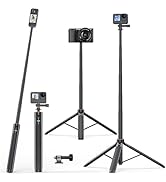 VRIG 54" Extendable Camera Tripod for Insta360 X5 X4 X3 X2, Action Camera Selfie Stick Tripods wi...