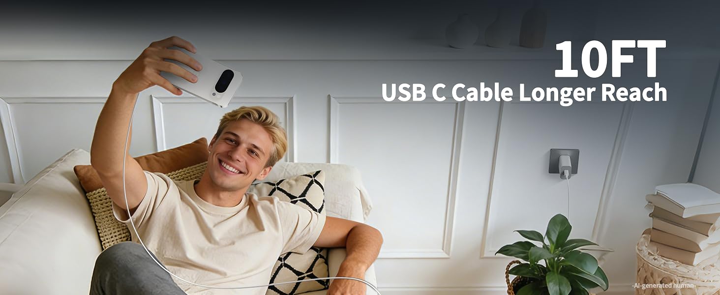 10FT Extra Long Charging Cable
