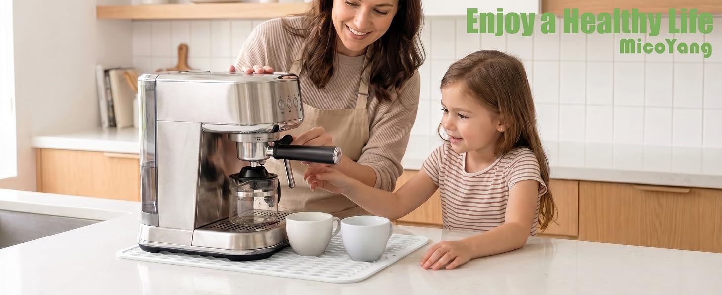 MicoYang Silicone Dish Drying Mat for Kitchen Counter