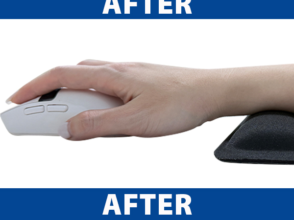 comfortable all-day use and smooth wrist movement while typing or gaming