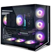 Zalman D40 ATX Mid-Tower Desktop Computer RGB Gaming PC Case | 7x Pre-Installed 120mm ARGB Fans, ...