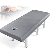 LXIANGN Professional Waterproof Massage Sheets Bed Table Cover with Face Hole,Oilproof Reusable S...