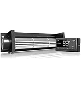 AC Infinity AIRBLAZE T14, Universal Fireplace Blower Fan Kit 14" with Temperature and Speed Contr...