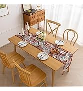 Boho Embroidery Table Runner, Geometry Fall Kitchen Dining Table Decoration for Home Party Decor ...