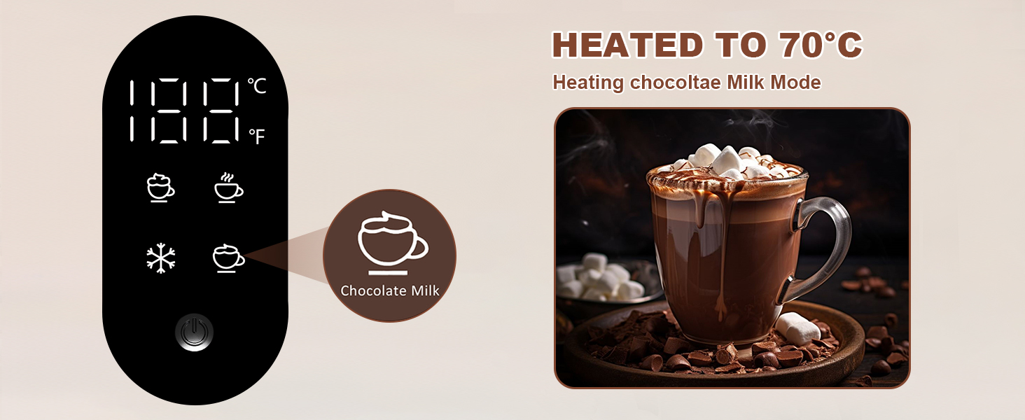 Electric Milk Frother Automatic Hot &amp; Cold Foam Maker