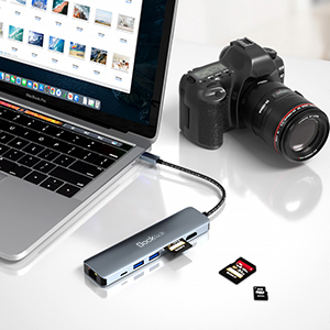 High-speed Ethernet port USB C hub RJ45 with PD3.0 charging function adapter hubs uni USB C port