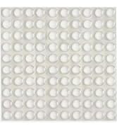 100PCs Clear Cabinet Door Bumpers 1/2", Self Adhesive Silicone Clear Rubber Bumpers for Cabinet D...