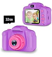 Seckton Upgrade Kids Selfie Camera, Christmas Birthday Gifts for Girls Age 3-9, HD Digital Video ...