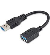 StarTech.com 6in Short USB 3.0 (5Gbps) Extension Adapter Cable (USB-A Male to USB-A Female) - USB...