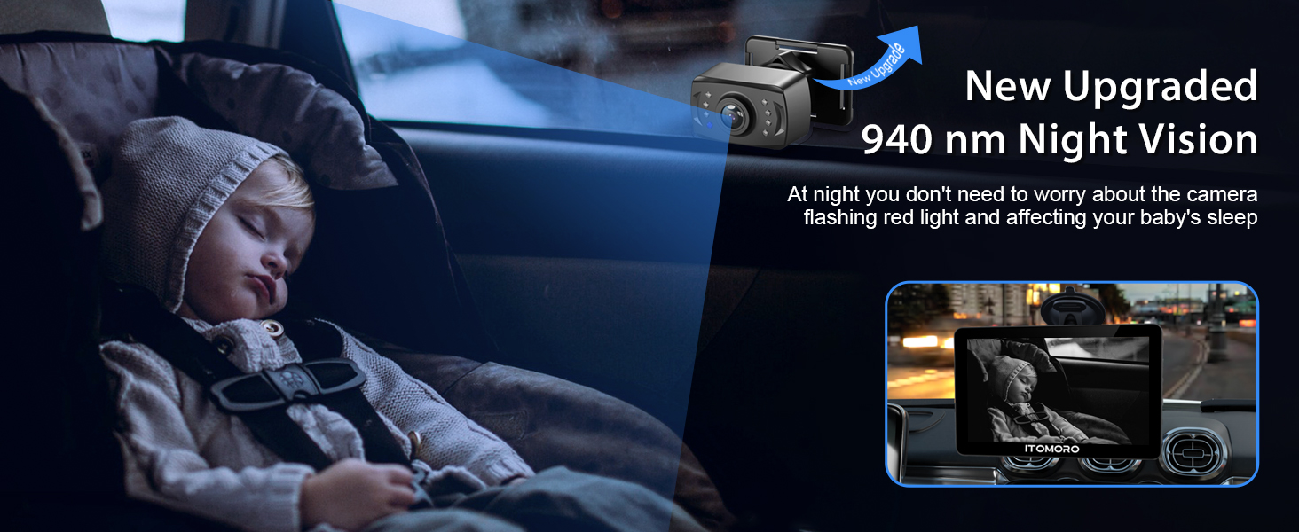 car camera for baby with night vision