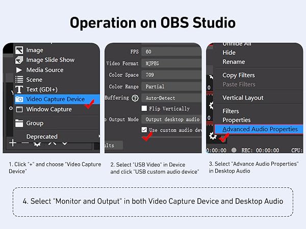 BENFEI USB C Video/Audio Capture Card Supporting Full HD 1080P 60FPS for Streaming, Recording