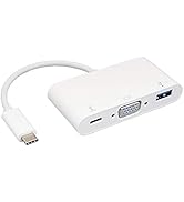 Cable Leader USB 3.1 Type C to VGA + USB 3.0 Type A + Type C Date and Charging Adapter