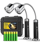 Flexible LED BBQ Grill Lights Set of 2 - The Perfect Grilling Accessories Light with 360-Degree M...