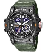 Gosasa Men's Watches Multi Function Military S-Shock Sports Watch LED Digital Waterproof Alarm Wa...