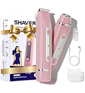 RUIM Bikini Trimmer for Women, 2-in-1 Electric Razor &amp; Pubic Hair Remover - Painless for Sensitiv...
