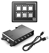IZTOSS 6P Multifunctional Membrane Switch Panel with Bluetooth Connectivity Built-in PPTC Fuse Wa...