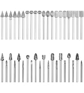 40Pcs Die Grinder Bits Set,Carbide Burr Set 1/8" Shank with Diamond Grinding Bits,Tungsten Carbid...