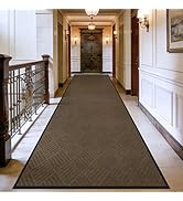 3' x 10' Commercial Heavy Duty Entryway Rug, Industrial Non-Slip Door Mat for Business Entrances&amp;...