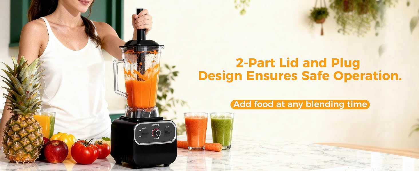 Add food at any blending time