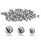 Lilureena 100pcs Fishing Weight Split Shot Fishing Sinkers Lead Weights Round Split Shot Sinker R...