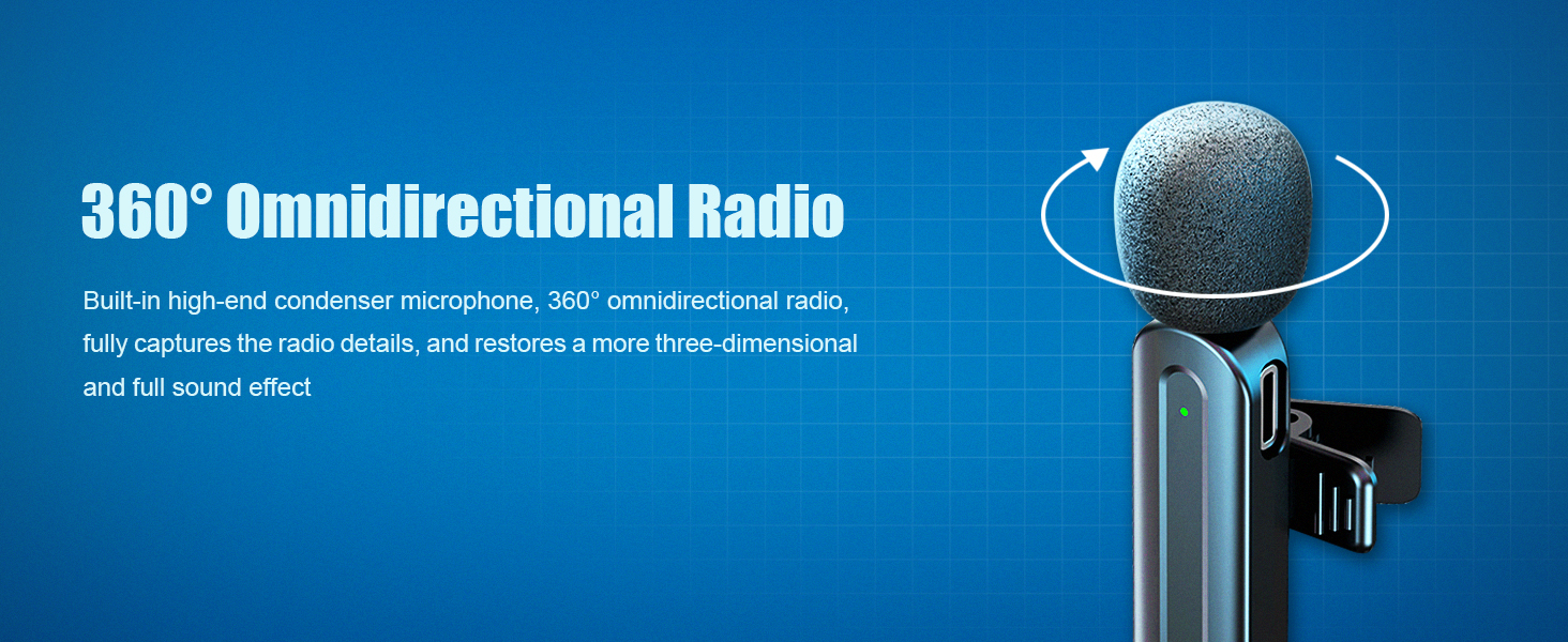 Wireless Lavalier Microphones for iPhone