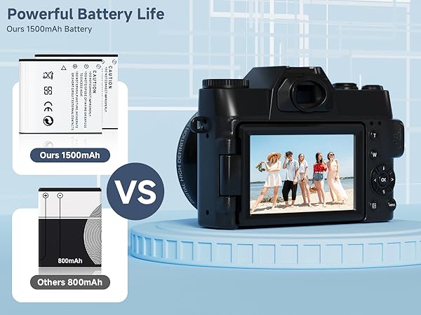 Power Batter Life.digital camera with flip screen compact digital camera camera digital 