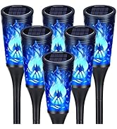 Toodour Solar Lights Outdoor, 6 Pack Solar Torch Lights with Flickering Flame, IP65 Waterproof Ya...