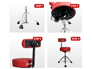 drum throne drum stool drummer seat round stool music chair drum chair