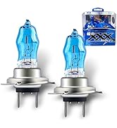 Zosgrew 2 PCS H7 Bulbs, 12V 100W 6000K Super Bright High/Low Beam Lamp Bulbs/Fog Light, 360-degre...