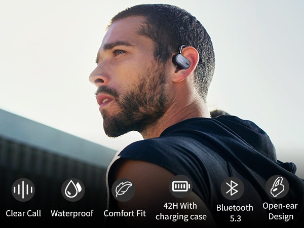 Open-ear Design, Enjoy Music Without Blocking Your Ears