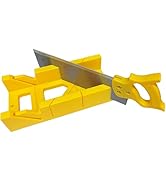 Wonglea Mitre Box and Saw Set,12”Miter Box with 14”Back Saw for Crafting,Mini Mitre Box Saw Stora...