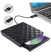 External DVD Drive USB 3.0 Type-C Portable CD DVD +/-RW Drive for Laptop DVD Player CD ROM Rewrit...