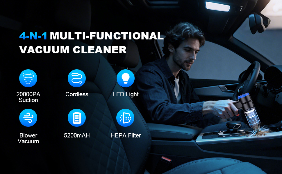 Car Vacuum Portable Cordless