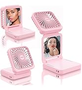 EasyAcc Portable Makeup Fan Pink