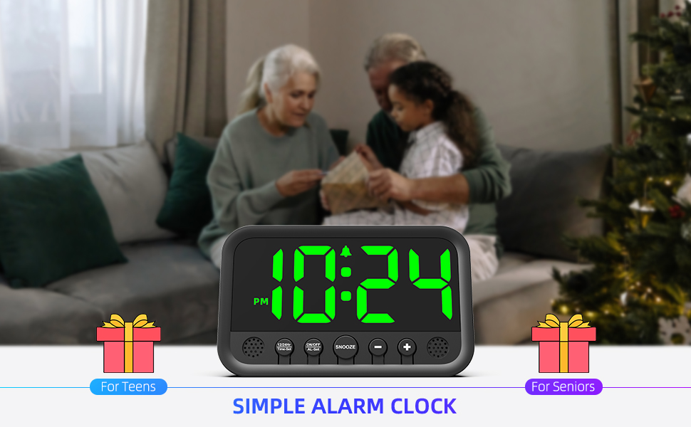 Simple Alarm Clock with All Buttons on the Front