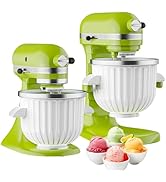 Ice Cream Maker Attachment for KitchenAid Stand Mixer, Compatible with 4.5/5Qt &amp; Larger KitchenAi...