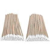 Eyxformula 200 Pcs 6 Inch Long Cotton Swabs with Bamboo Sticks, 100 Round Tip &amp; 100 Precision Tip...