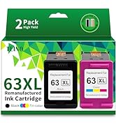 TEINO 63XL 63 Ink Cartridges Combo Pack for HP Printers Remanufactured Replacement for HP Ink 63 ...