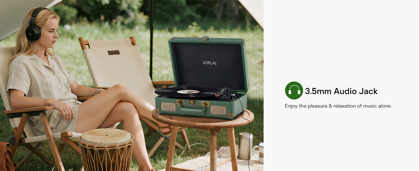 Record Player Portable with Bluetooth Connection USB Playback