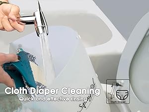 handheld bidet sprayer for cloth diaper cleaning quick rinsing reusable diapers